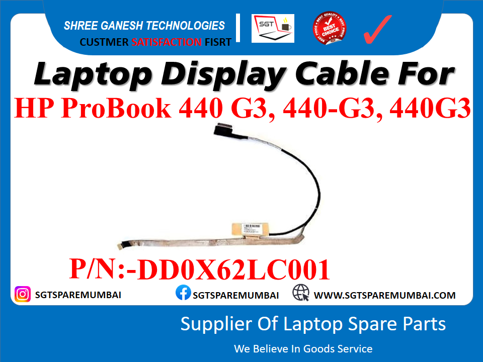 Laptop Display Cable For HP ProBook 440 G3, 440-G3, 440G3 P/N:-DD0X62LC001