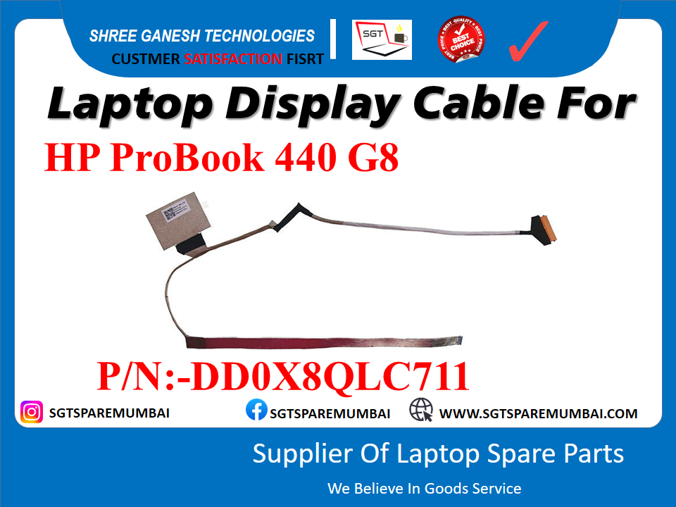 Laptop Display Cable For HP ProBook 440 G8 P/N:-DD0X8QLC711