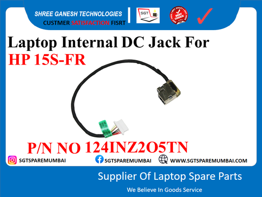 Laptop Internal DC Jack For HP 15S-FR P/N NO 124INZ205TN