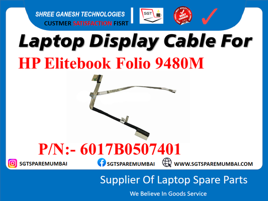 Laptop Display Cable For HP Elitebook Folio 9480M P/N:- 6017B0507401