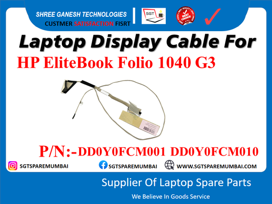 Laptop Display Cable For HP EliteBook Folio 1040 G3 P/N:-DDOYOFCM001 DDOYOFCM010