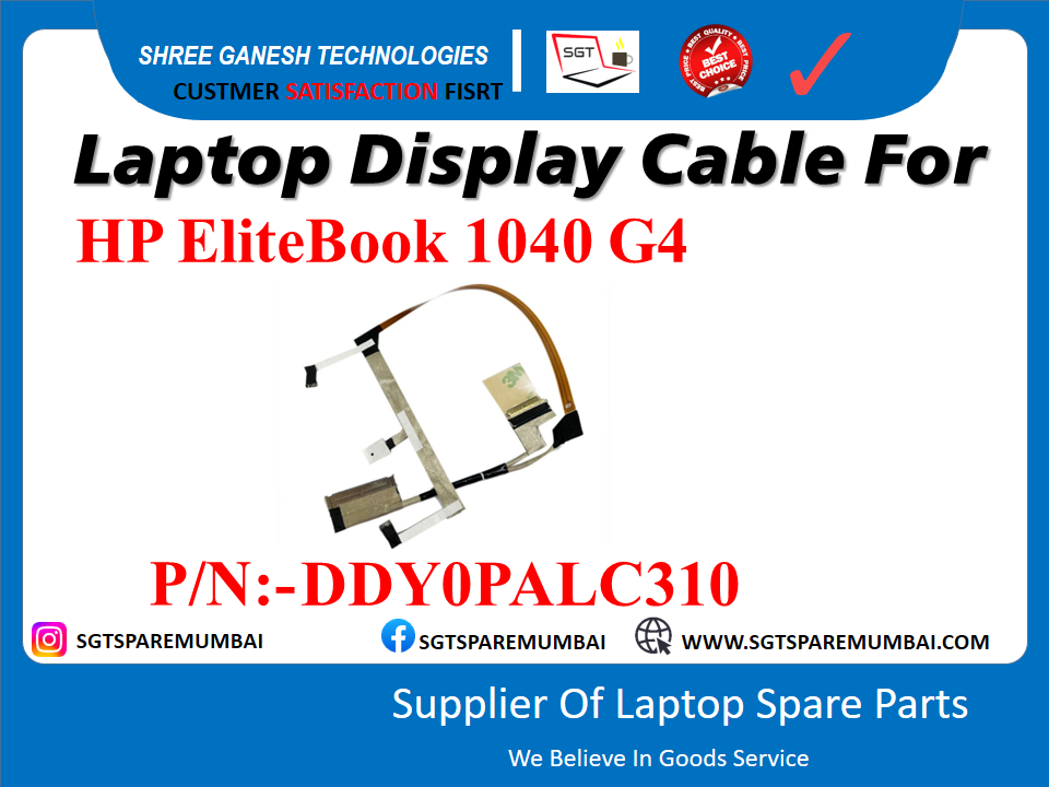 Laptop Display Cable For HP EliteBook 1040 G4 P/N:- DD YOPALC310