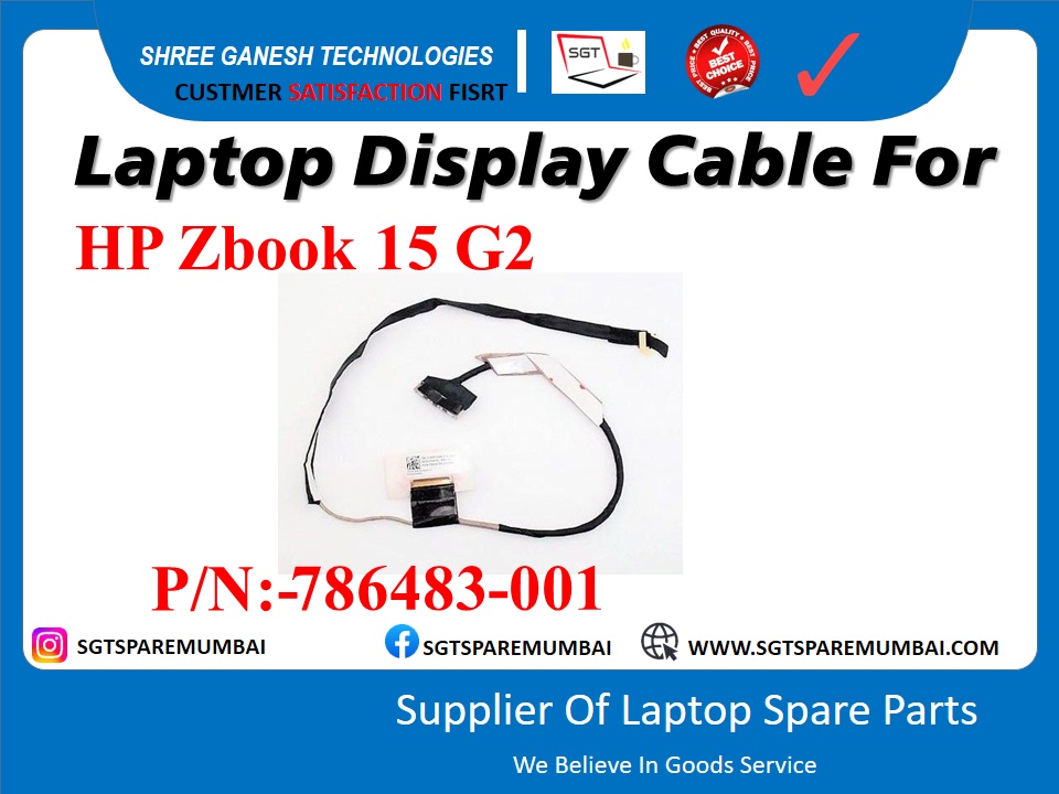 Laptop Display Cable For HP Zbook 15 G2 P/N:-786483-001