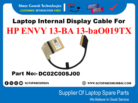 Laptop Internal Display Cable For HP ENVY 13-BA 13-ba0019TX Part No:- DC02C00SJ00