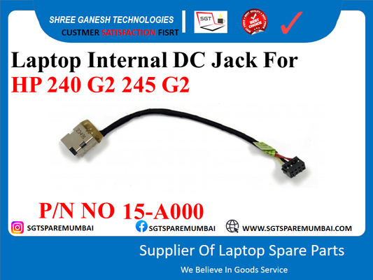 Laptop Internal DC Jack For HP 240 G2 245 G2 P/N NO 15-A000