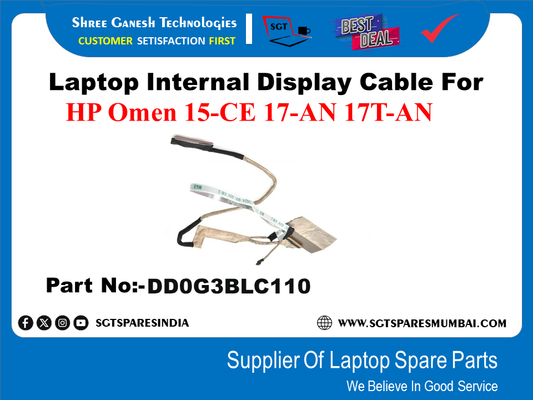 Laptop Internal Display Cable For HP Omen 15-CE 17-AN 17T-AN Part No:-DDOG3BL110