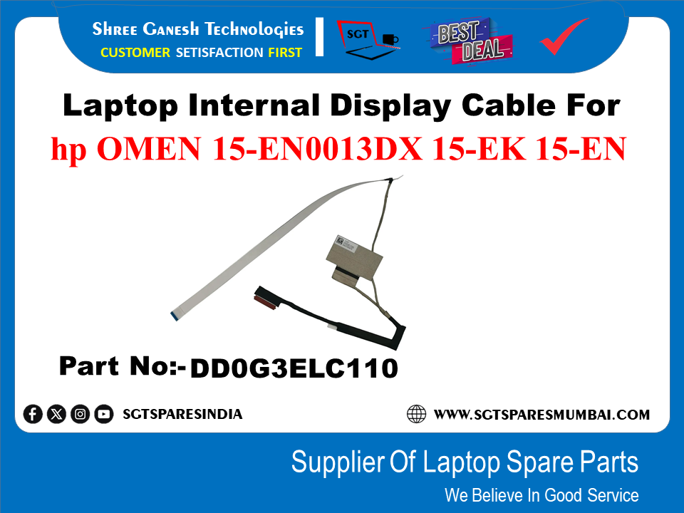 Laptop Internal Display Cable For hp OMEN 15-EN0013DX 15-EK 15-EN Part No:- DDOG3ELC110