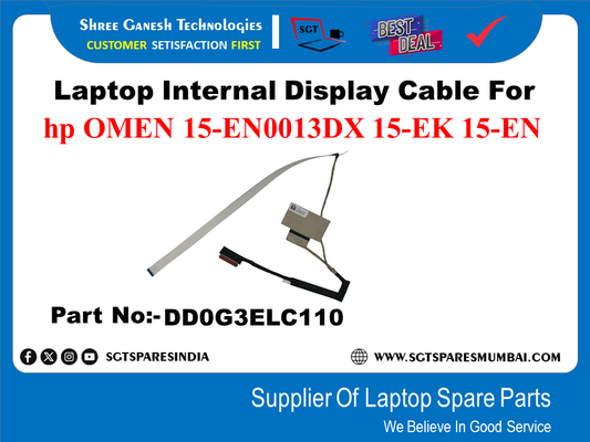 Laptop Internal Display Cable For hp OMEN 15-EN0013DX 15-EK 15-EN Part No:- DDOG3ELC110