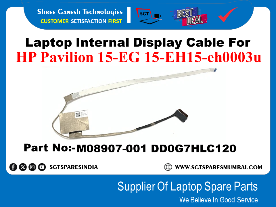 Laptop Internal Display Cable For HP Pavilion 15-EG 15-EH15-eh0003u Part No:-M08907-001 DDOG7HLC120