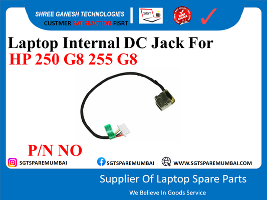 Laptop Internal DC Jack For HP 250 G8 255 G8