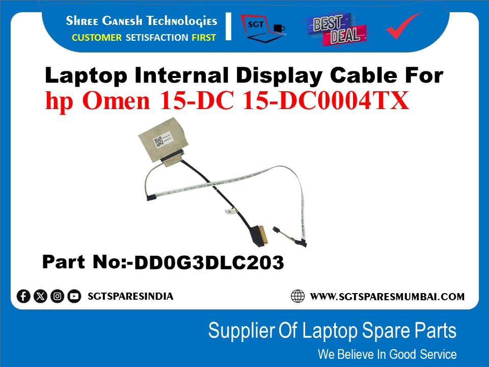 Laptop Internal Display Cable For hp Omen 15-DC 15-DC0004TX Part No:-DDOG3DLC203