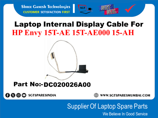 Laptop Internal Display Cable For HP Envy 15T-AE 15T-AE000 15-AH Part No:-DC020026A00