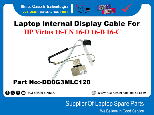 Laptop Internal Display Cable For HP Victus 16-EN 16-D 16-B 16-C Part No:-DDOG3ML120