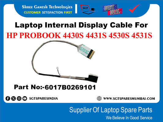 Laptop Internal Display Cable For HP PROBOOK 4430S 4431S 4530S 4531S Part No:-6017B0269101