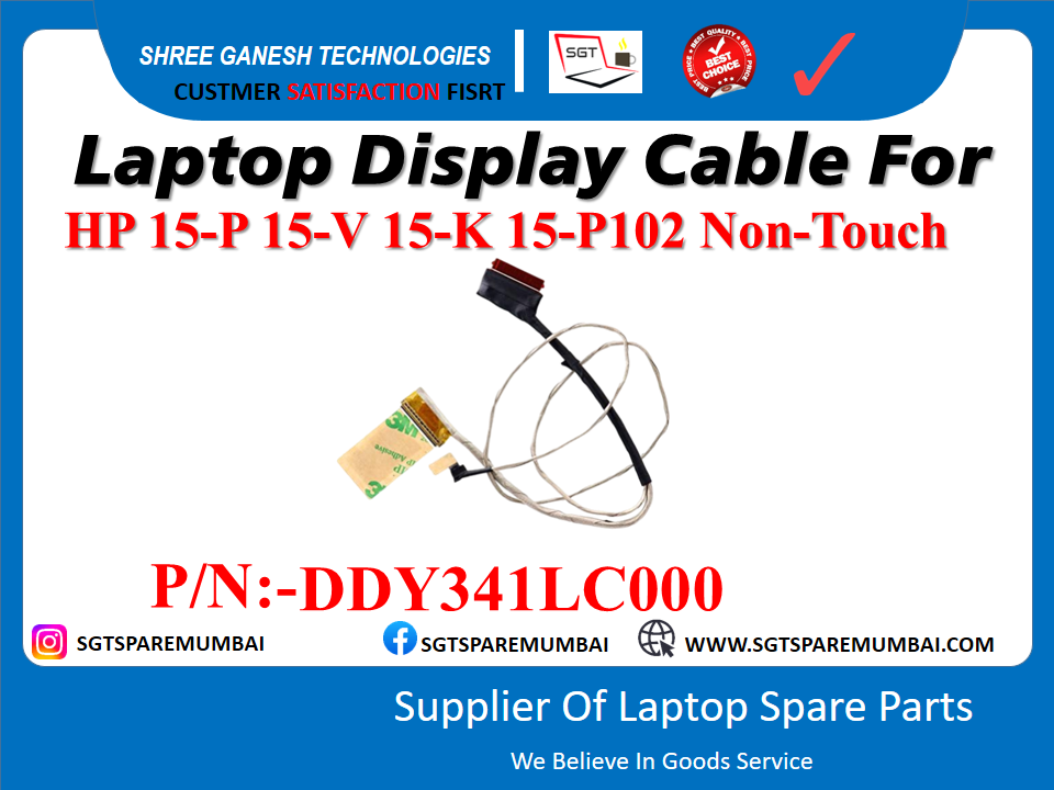 Laptop Display Cable For HP 15-P 15-V 15-K 15-P102 Non-Touch P/N:-DDY341LC000