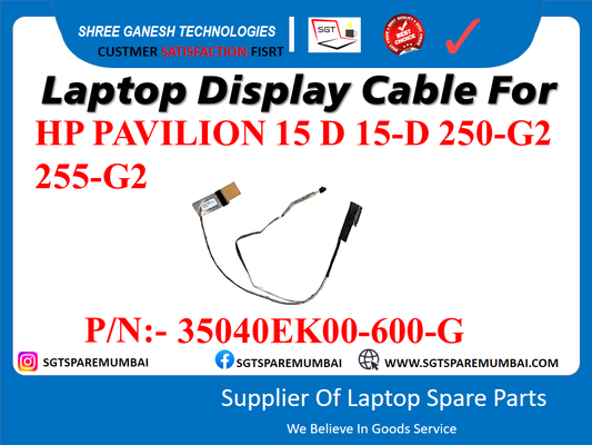 Laptop Display Cable For HP PAVILION 15 D 15-D 250-G2 255-G2 P/N: - 35040EK00-600-G