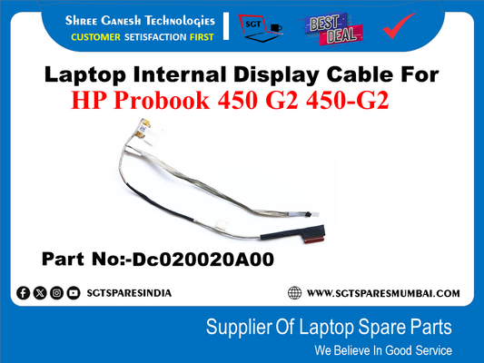 Laptop Internal Display Cable For HP Probook 450 G2 450-G2 Part No:-Dc020020A00