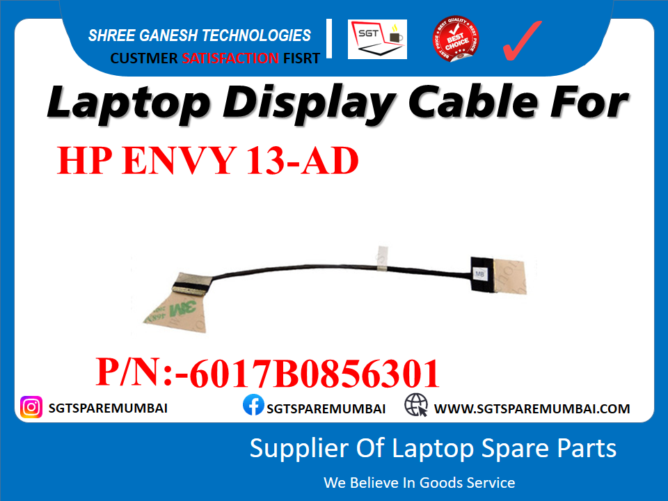 Laptop Display Cable For HP ENVY 13-AD P/N:-6017B0856301