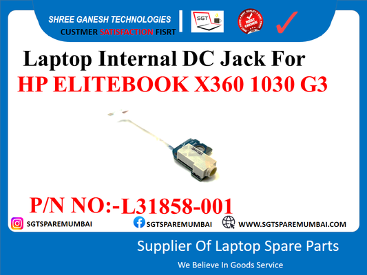 Laptop Internal DC Jack For HP ELITEBOOK X360 1030 G3 P/N NO:-L31858-001