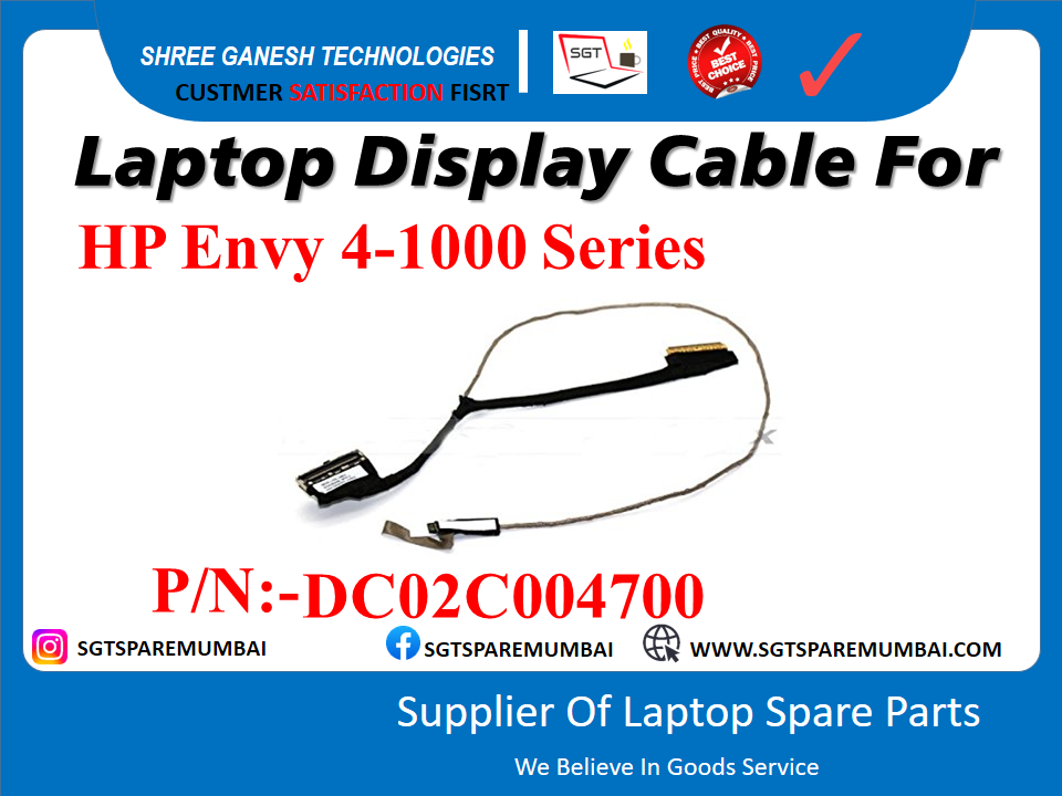 Laptop Display Cable For HP Envy 4-1000 Series P/N:-DC02C004700