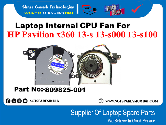 Laptop Internal CPU Fan For HP Pavilion x360 13-s 13-s000 13-100 Part No:-809825-001