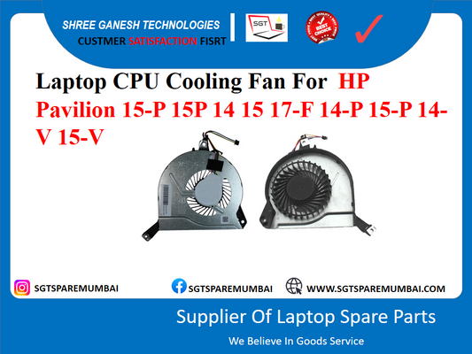 Laptop CPU Cooling Fan For HP Pavilion 15-P 15P 14 15 17-F 14-P 15-P 14- V 15-V