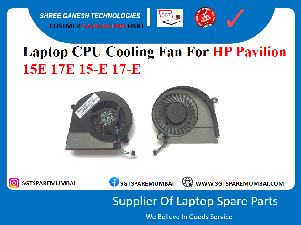 Laptop CPU Cooling Fan For HP Pavilion 15E 17E 15-E 17-E