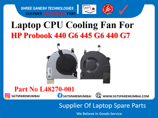 Laptop CPU Cooling Fan For HP Probook 440 G6 445 G6 440 G7 Part No L48270-001