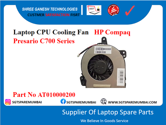 Laptop CPU Cooling Fan Presario C700 Series HP Compaq Part No AT010000200