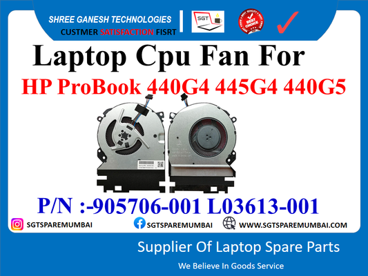 Laptop Cpu Fan For HP ProBook 440G4 445G4 440G5 P/N :-905706-001 L03613-001