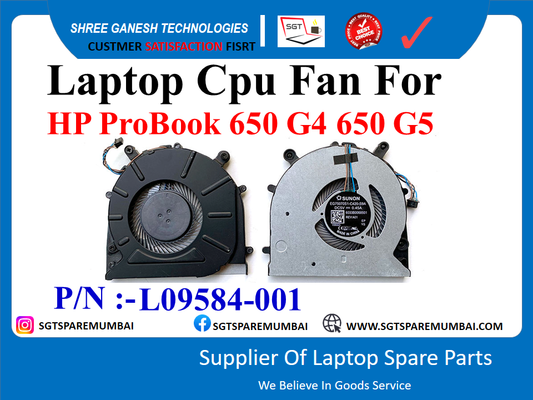 Laptop Cpu Fan For HP ProBook 650 G4 650 G5 P/N :-L09584-001