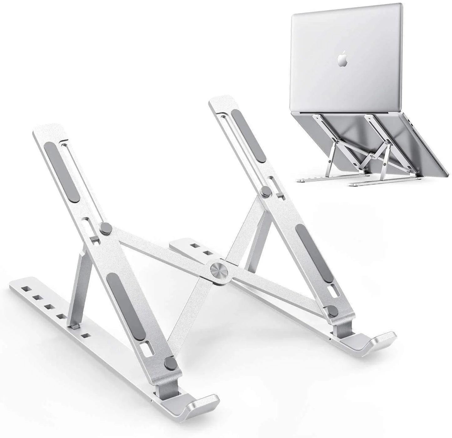 foldable portable laptop stand holder compatible for MacBook,Laptop, Tab, Adjustable, Ventilated Compatible Stand up to 15.6-inch Laptops.