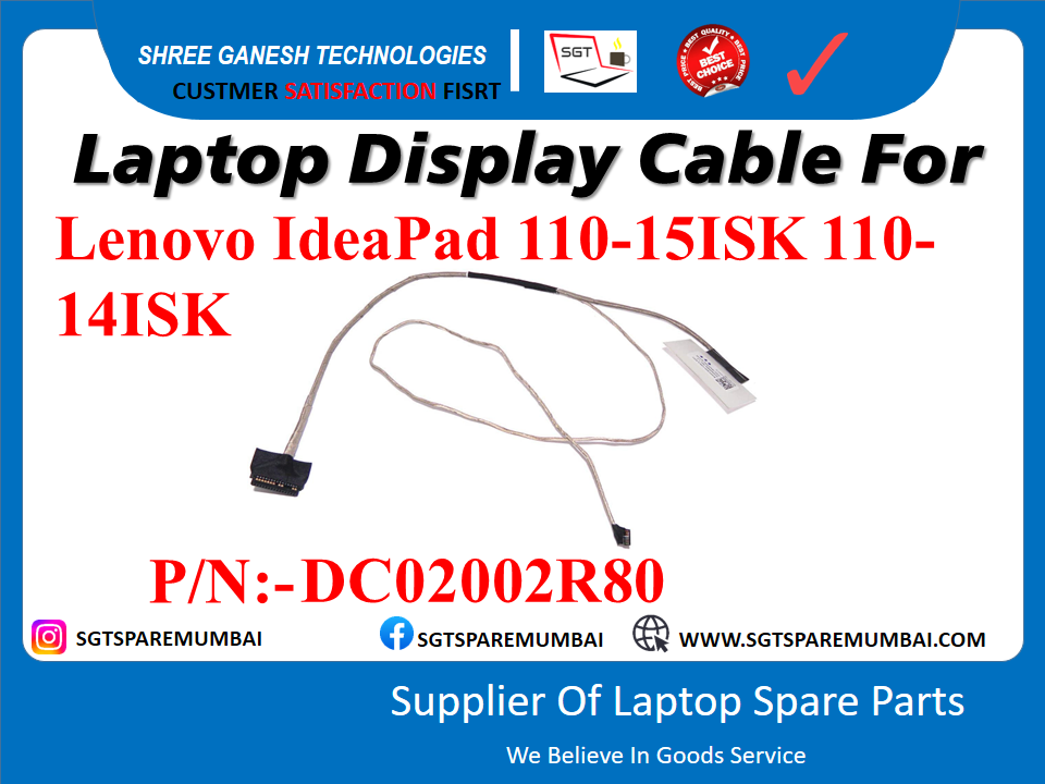 Laptop Display Cable For Lenovo IdeaPad 110-15ISK 110- 14ISK P/N:-DC02002R80