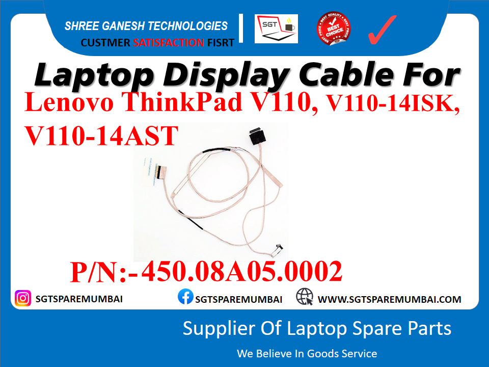 Laptop Displav Cable For Lenovo IDEAPAD V110-14ISK, V110-14AST P/N:-450.08A05.0002