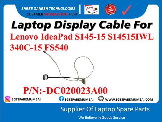 Laptop Display Cable For Lenovo IdeaPad S145-15 S145-15IWL S145-15ISK S145-15IKB 340c-15 FS540 PIN:-DC020023A00