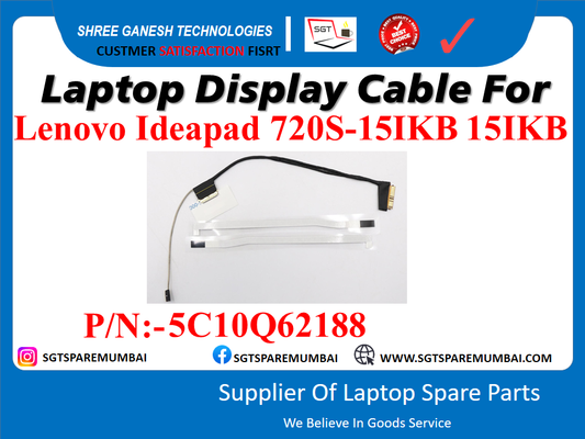 Laptop Display Cable For Lenovo Ideapad 720S-15IKB 15ISK  P/N:-5C10Q62188