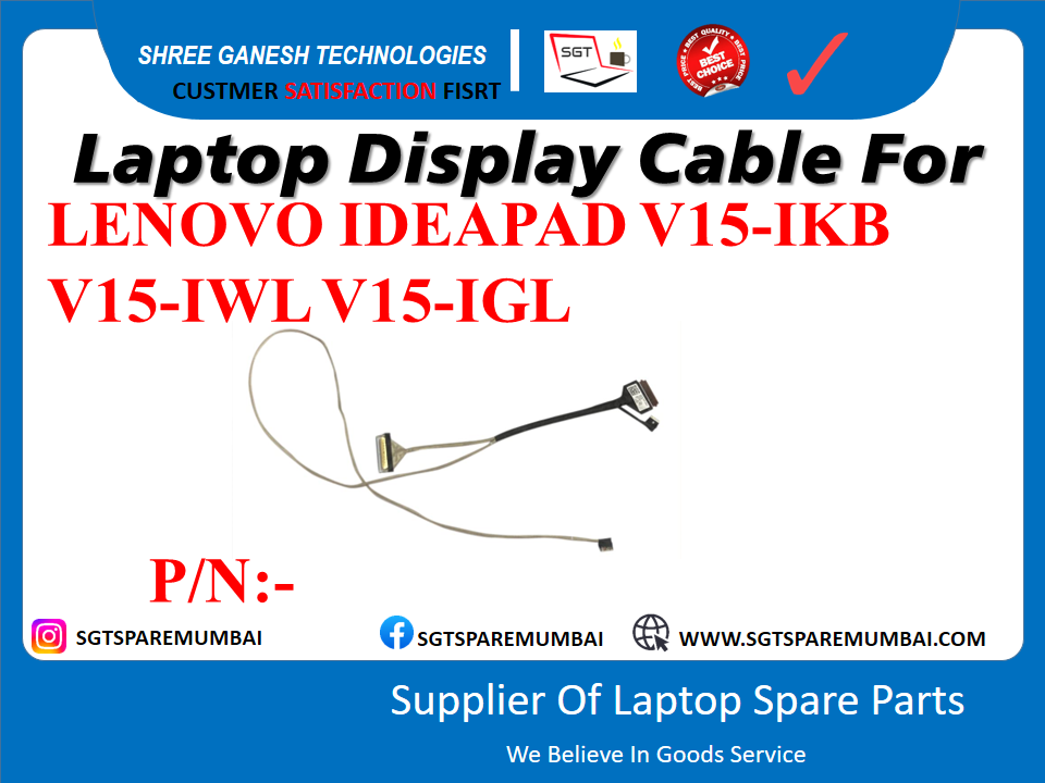 Laptop Display Cable For LENOVO IDEAPAD V15-IKB V15-IWL V15-IGL