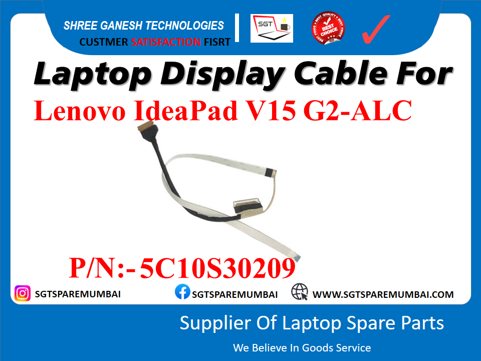 Laptop Display Cable For Lenovo IdeaPad V15 G2-ALC P/N:-5C10S30209