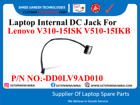 Laptop Internal DC Jack For Lenovo V310-15ISK V510-151KB P/N NO:-DDOLV9AD010