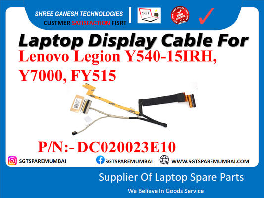 Laptop Display Cable For Lenovo Legion Y540-15IRH, Y7000, FY515 P/N:- DC020023E10