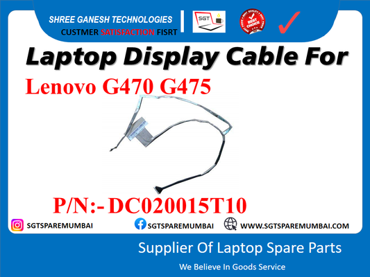 Laptop Display Cable For Lenovo G470 G475 P/N:- DC020015T10