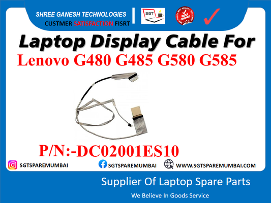 Laptop Display Cable For Lenovo G480 G485 G580 G585 P/N:-DC02001ES10