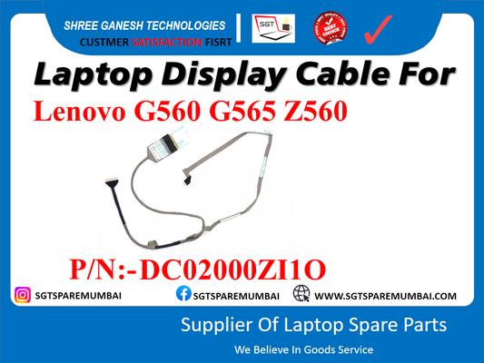 Laptop Display Cable For Lenovo G560 G565 Z560 P/N:-DC02000ZI10