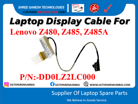 Laptop Display Cable For Lenovo Z480, Z485, Z485A P/N:-DDOLZ2L000