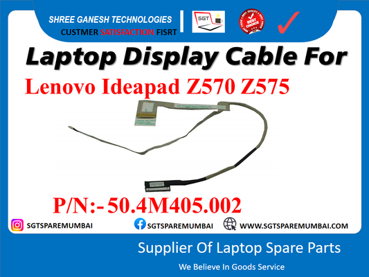 Laptop Display Cable For Lenovo Ideapad Z570 Z575 P/N:- 50.4M405.002