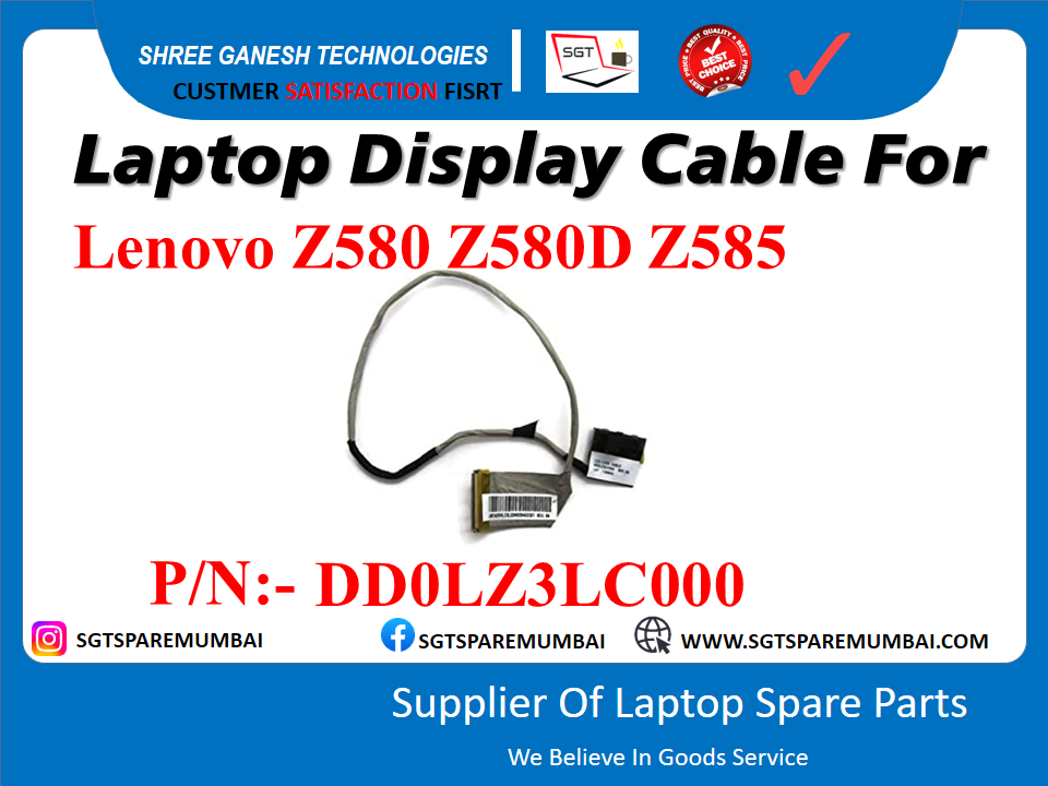 Laptop Display Cable For Lenovo Z580 Z580D Z585 P/N:- DDOLZ3LC000