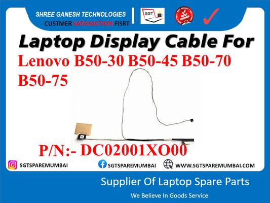 Laptop Display Cable For Lenovo B50-30 B50-45 B50-70 B50-75 P/N: - DC02001X000