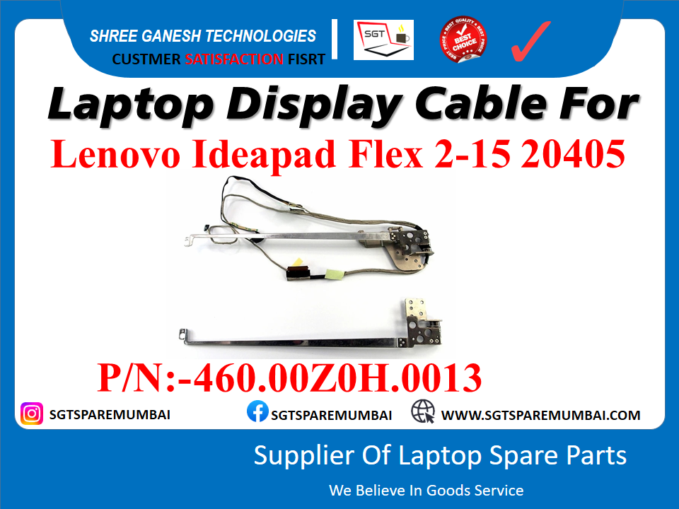 Laptop Display Cable For Lenovo Ideapad Flex 2-15 20405 P/N:-460.000H.0013