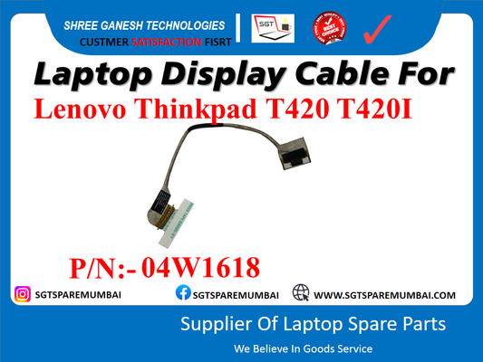 Laptop Display Cable For Lenovo Thinkpad T420 T420I P/N:- 04W1618