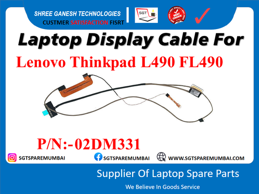 Laptop Display Cable For Lenovo Thinkpad L490 FL490 P/N:-02DM331